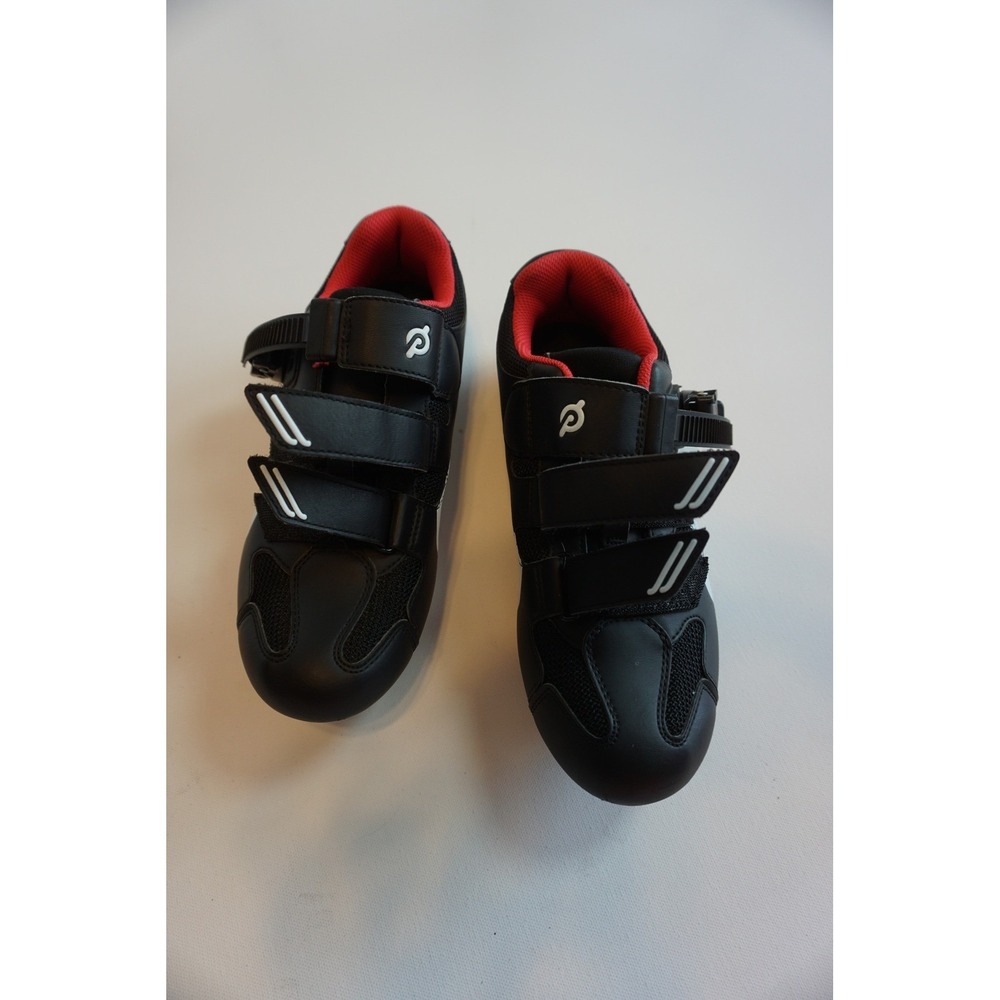 Peloton Cycling Shoes Black Red EU 39 US Women 8 Men 6 with Cleats PL-SH-39